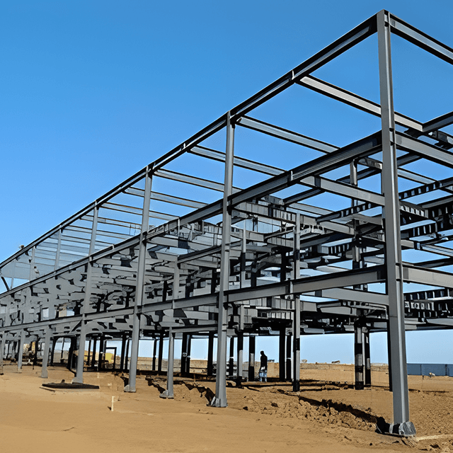 Multi-Storey Factory Supply Prefabricated Customized Engineered Steel Structure Frame Building Construction (XGZ-SSB079) 